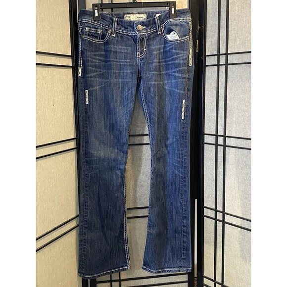 BKE Denim - BKE Women’s Jeans Sabrina Thick Whipstitch Bootcut Low Rise No Holes Sz 30